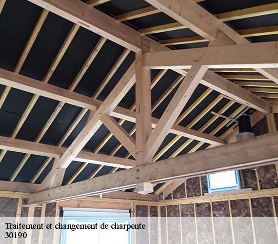 Traitement et changement de charpente 30190